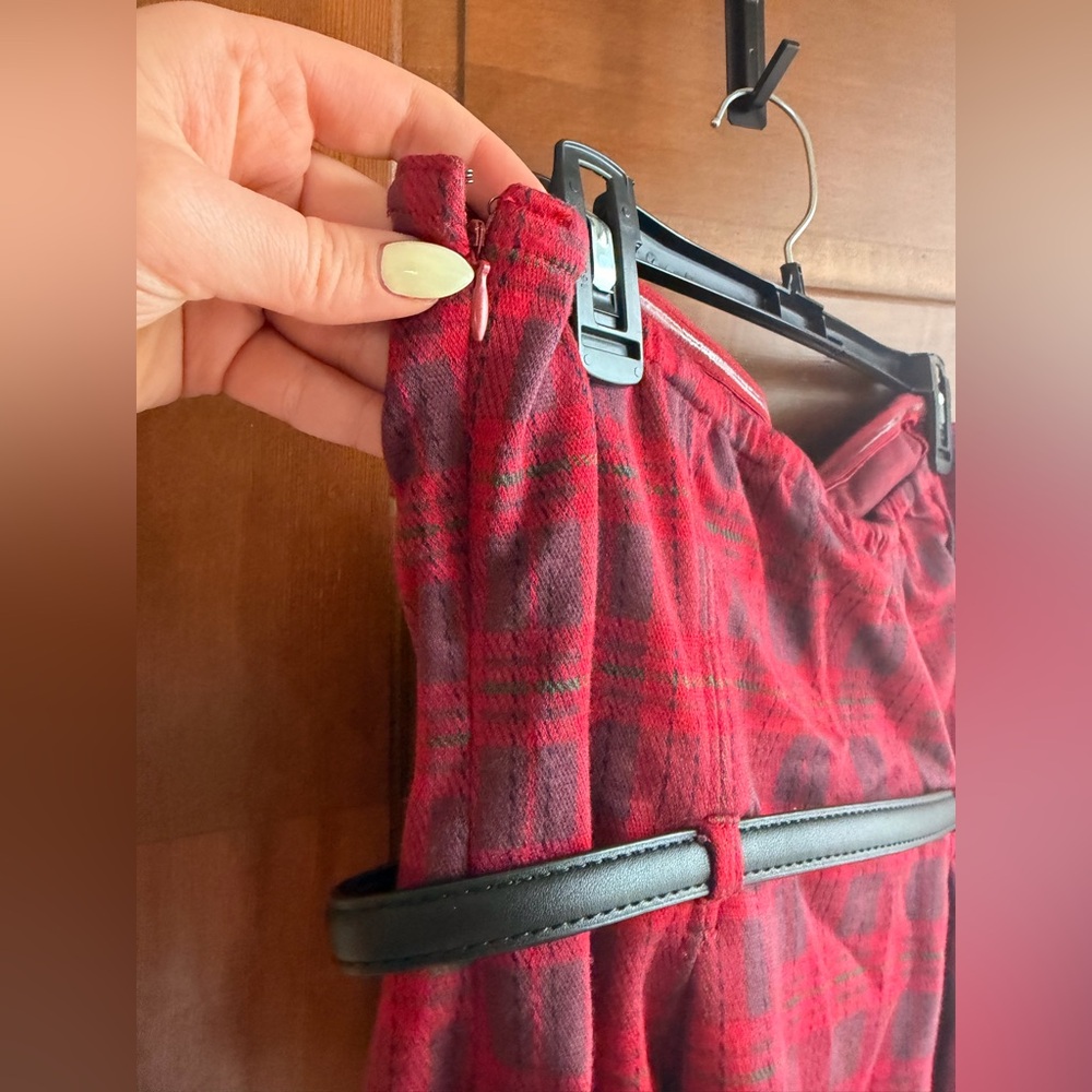 Anthropologie by Maeve Tartan Plaid Strapless Top - Picture 7 of 8